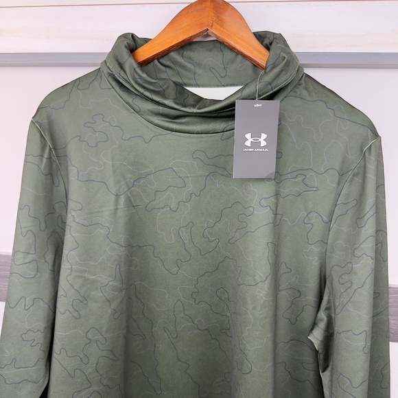 UNDER ARMOUR UA cold weather funnel neck sweater loose fuller cut size XL - Picture 4 of 8